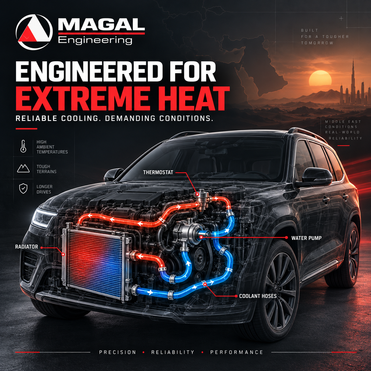 Engineered for Extreme Heat: Cooling System Reliability in the Middle East
